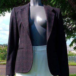 Lady Kingsridge Vintage Hand Tailored Ladies Lux Blazer W/Biella Italy* Fabric